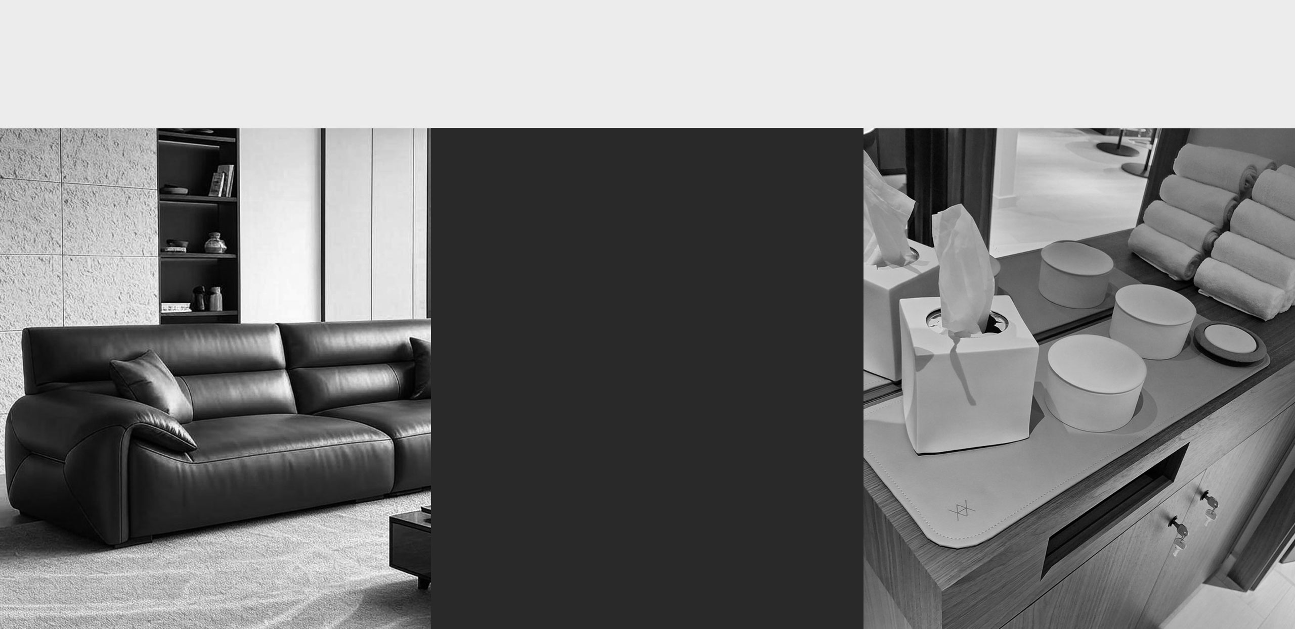 Restaurant- & Wohnaccessoires aus Leder